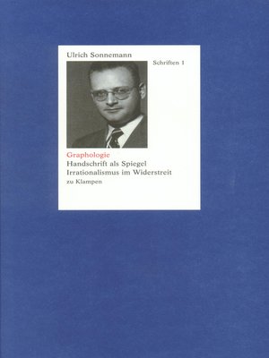 cover image of Graphologie. Schriften 1